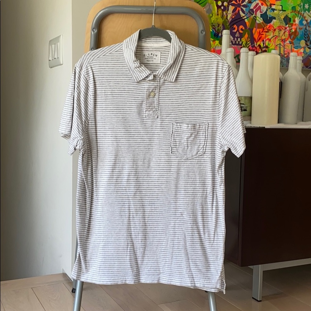 JCrew Striped Polo